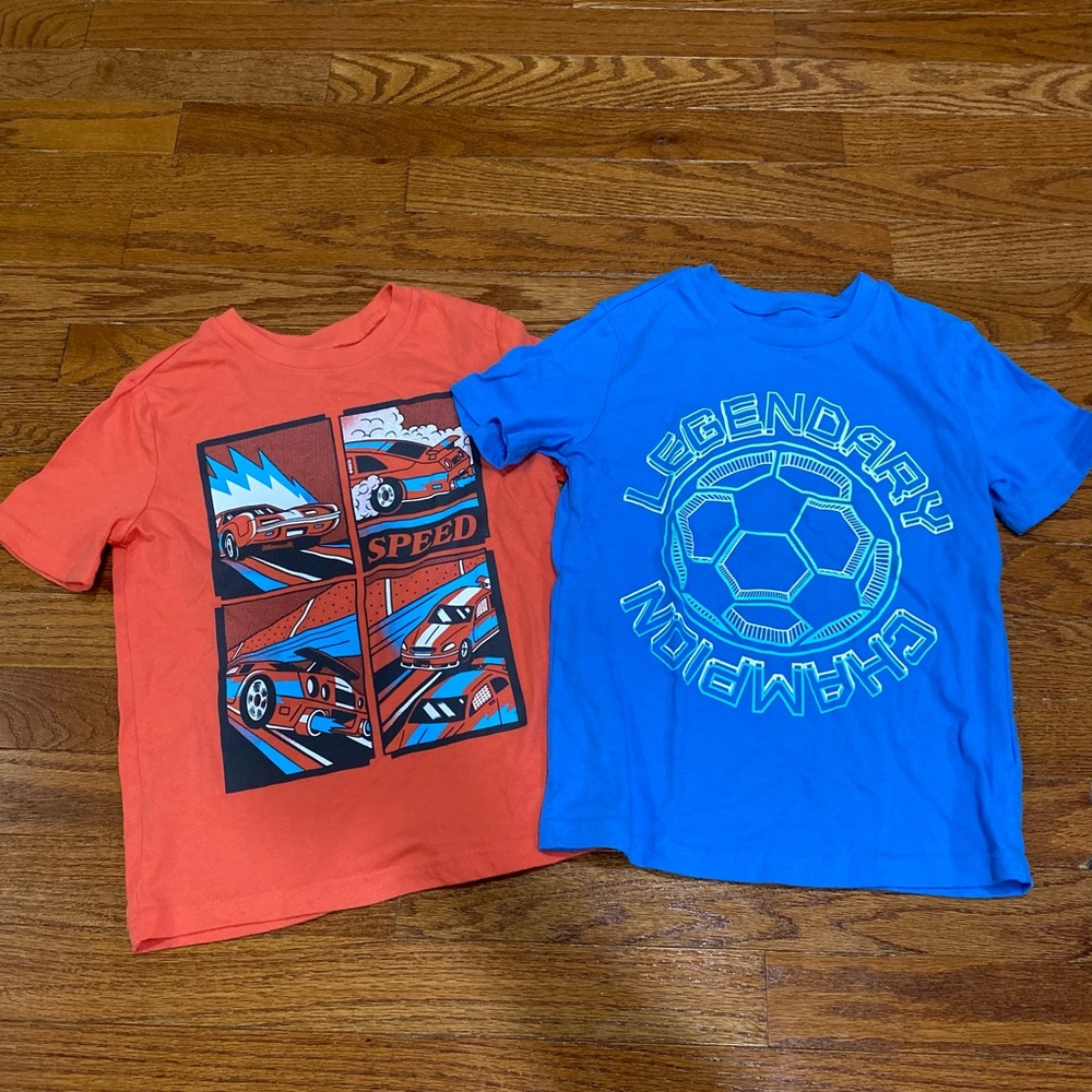 Jumping Beans Red and Blue Short Sleeve Tees